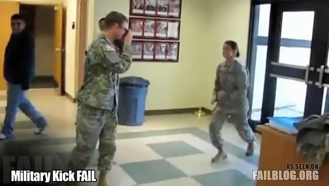 Military Kick FAIL