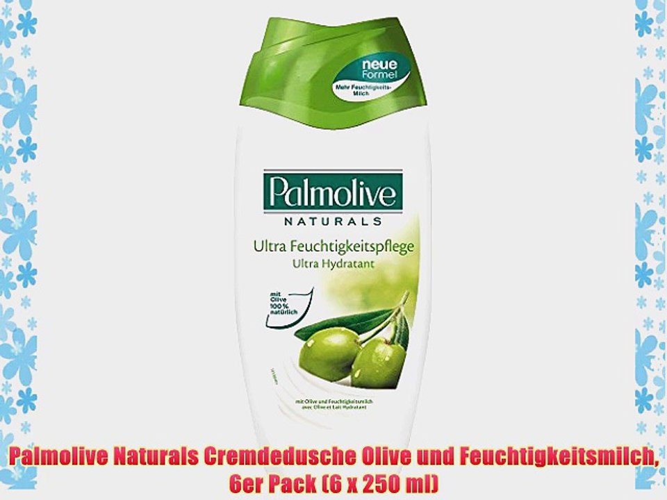 Palmolive Naturals Cremdedusche Olive und Feuchtigkeitsmilch 6er Pack (6 x 250 ml)