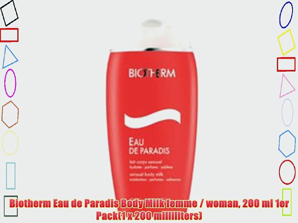 Biotherm Eau de Paradis Body Milk femme / woman 200 ml 1er Pack(1 x 200 milliliters)