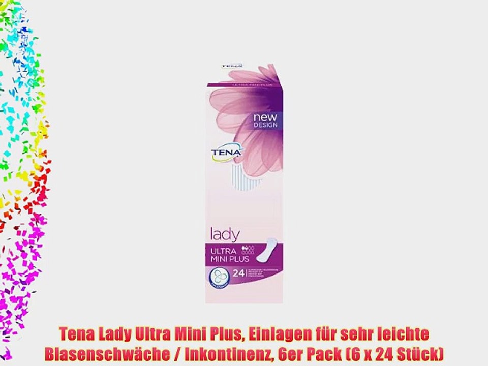 Tena Lady Ultra Mini Plus Einlagen f?r sehr leichte Blasenschw?che / Inkontinenz 6er Pack (6