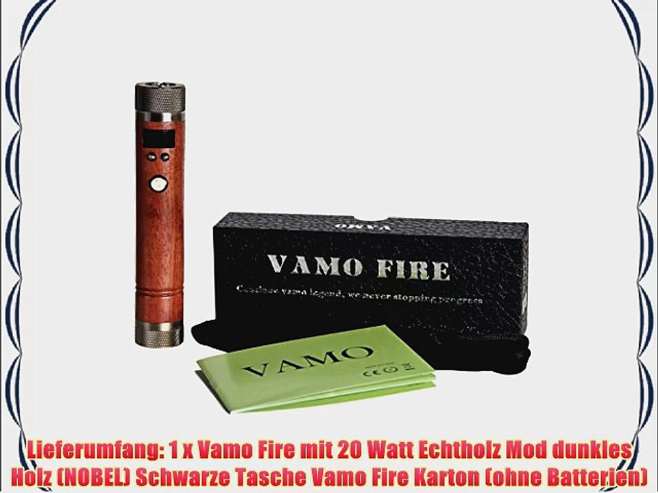 Vamo V6 Fire Akkutr?ger mit Echtholz Mod E-Zigarette aus Holz in verschiedenen Optiken mit