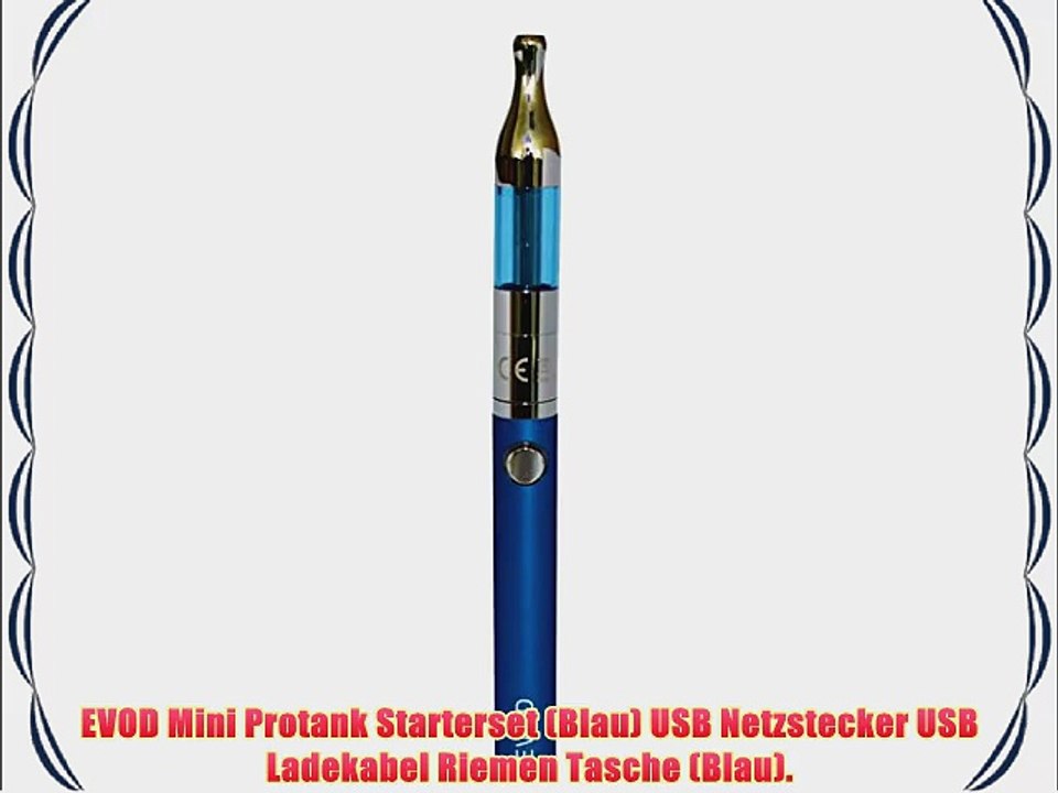 Salcar? EVOD Mini Protank E-Zigarette Starterset - 18 ml Verdampfer 900 mAh Akku 00 mg Nikotin