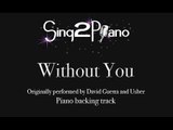 Without You - David Guetta and Usher (Piano backing, karaoke) cover