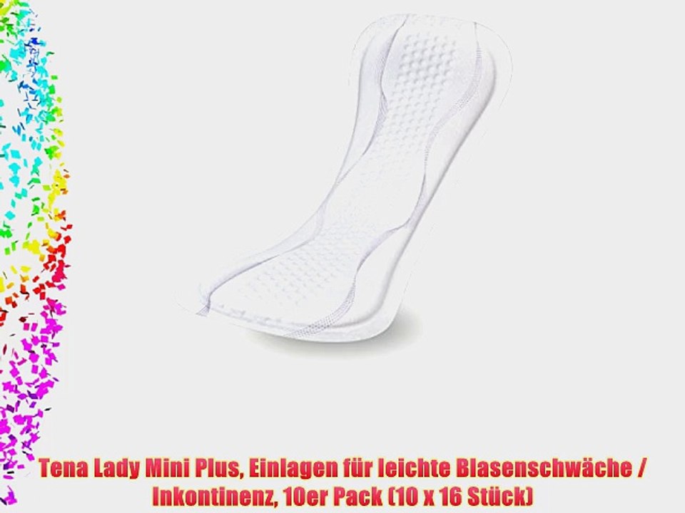 Tena Lady Mini Plus Einlagen f?r leichte Blasenschw?che / Inkontinenz 10er Pack (10 x 16 St?ck)