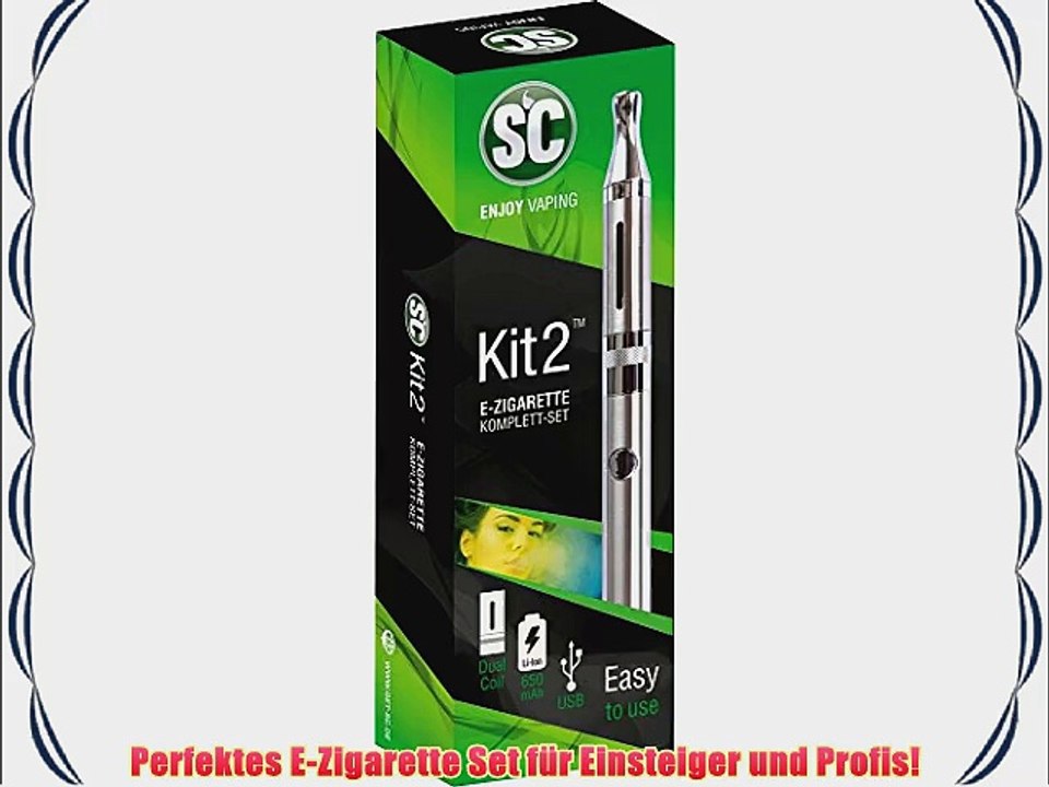E-Zigaretten Komplett-Set SC Kit 2 in silber (F?r Einsteiger und Profis) - perfektes Preis-Leistungsverh?ltnis