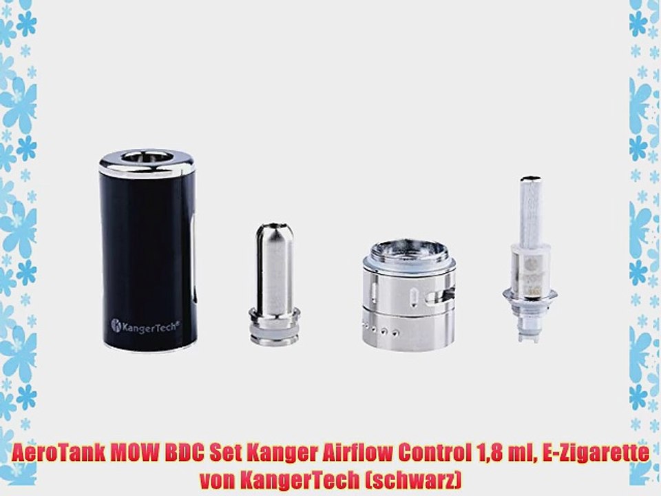 AeroTank MOW BDC Set Kanger Airflow Control 18 ml E-Zigarette von KangerTech (schwarz)