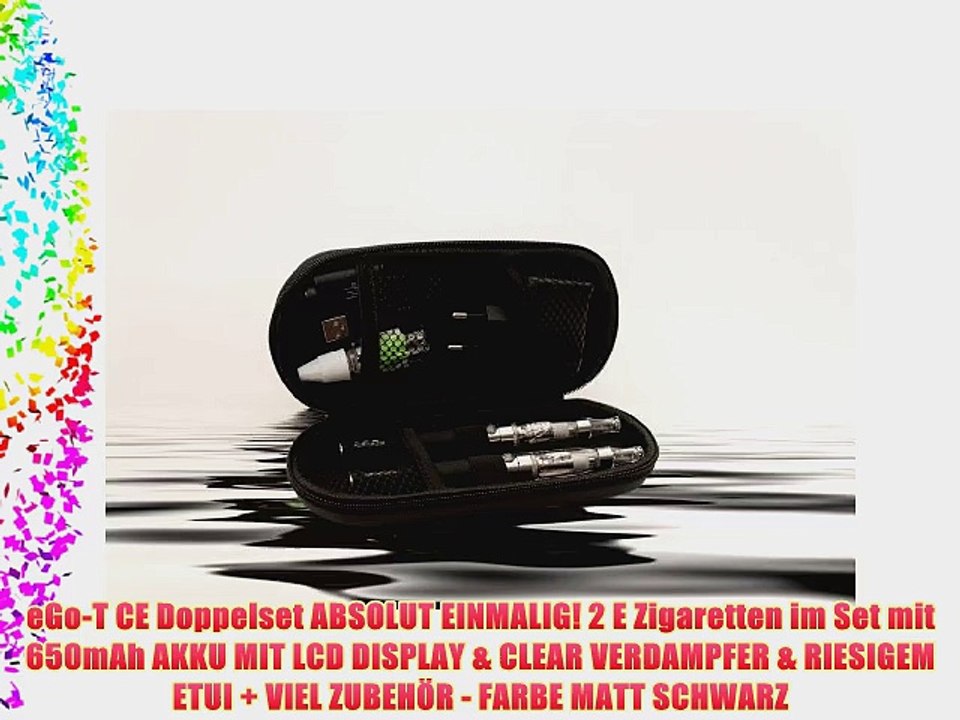 eGo-T CE Doppelset ABSOLUT EINMALIG! 2 E Zigaretten im Set mit 650mAh AKKU MIT LCD DISPLAY