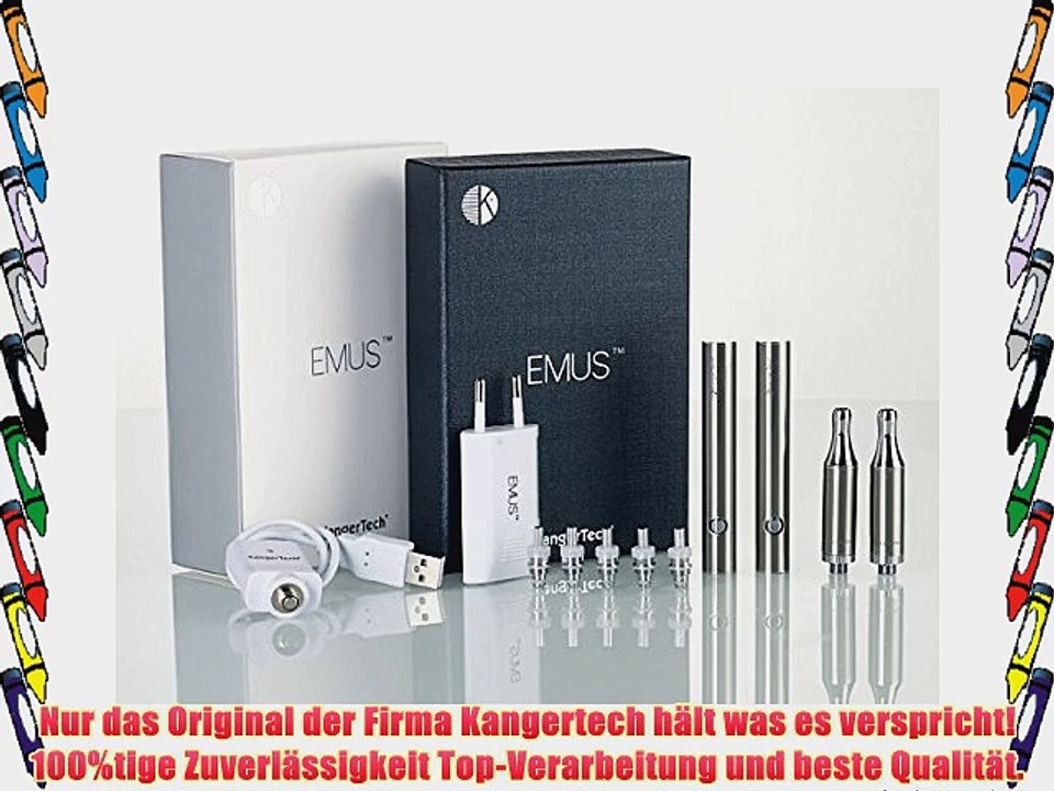 EMUS E-Zigarette (Clearomizer) Set in silber - Original Kangertech