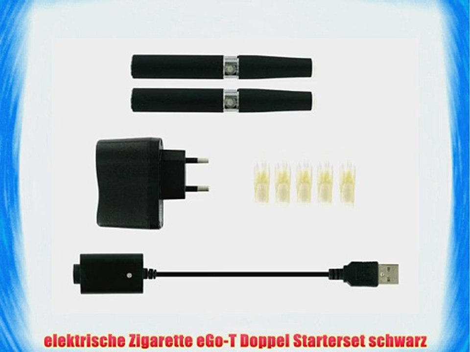 elektrische Zigarette eGo-T Doppel Starterset schwarz