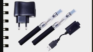 Alsino-eSmoker eGo-CE4 schwarz 2 x Elektronische E Zigarette 650 mAh Premium Dampfer Starterset