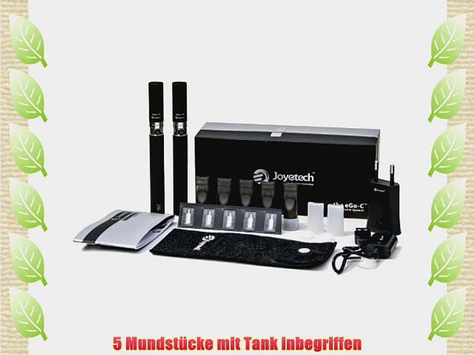 Joyetech eGo-C Typ B e-Zigarette StarterSet 1000 mAh [Schwarz] elektrische Zigarette nikotinfrei