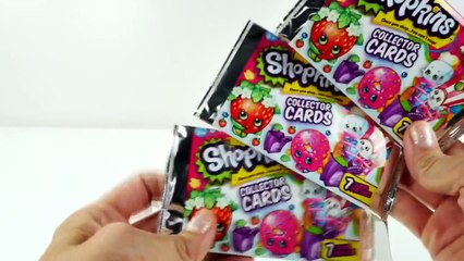 7 Shopkins Collector Trading Cards and Play Doh Surprise Egg Strawberry Kiss Toy Egg DCTC