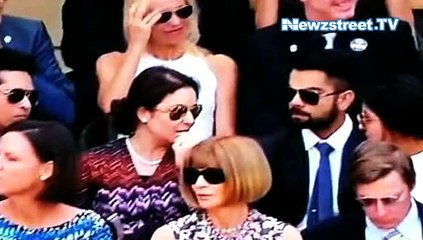 Virat Kohli Anushka’s day out date at Wimbledon, Sachin and wife accompany