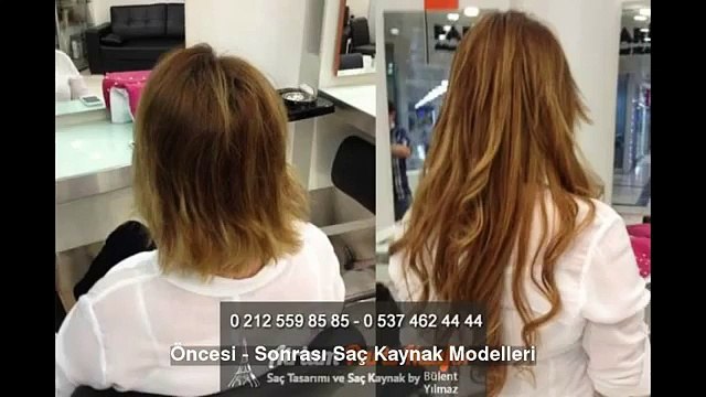 Öncesi - Sonrası Saç Kaynak Resimleri - Atrium Paris Kuaför