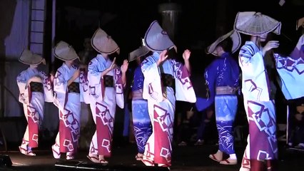 おわら風の盆、下新町の舞台踊り-富山県八尾町/Toyama Prefecture,Japan