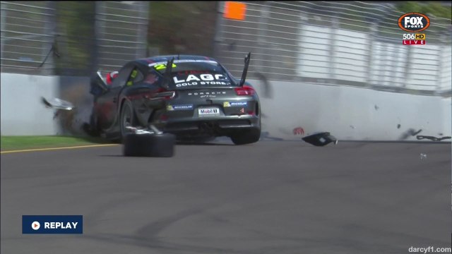 Lago Big Crash 2015 Porsche Carrera Cup Townsville Qualifying