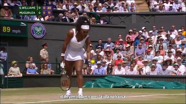1st game - Serena Williams v. Gabrine Muguruza 11.07.2015 Wimbledon Women's Final