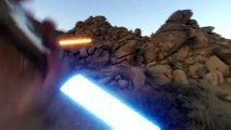 Jedi fight against Stromtroopers filmed with a GoPro