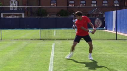 La minute bleue n°1 - Coupe Davis : premier entraînement au Queen's
