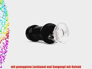 Spider Realism Masturbator mit Saugnapf f?r Handfreie Benutzung Schwarz 1er Pack