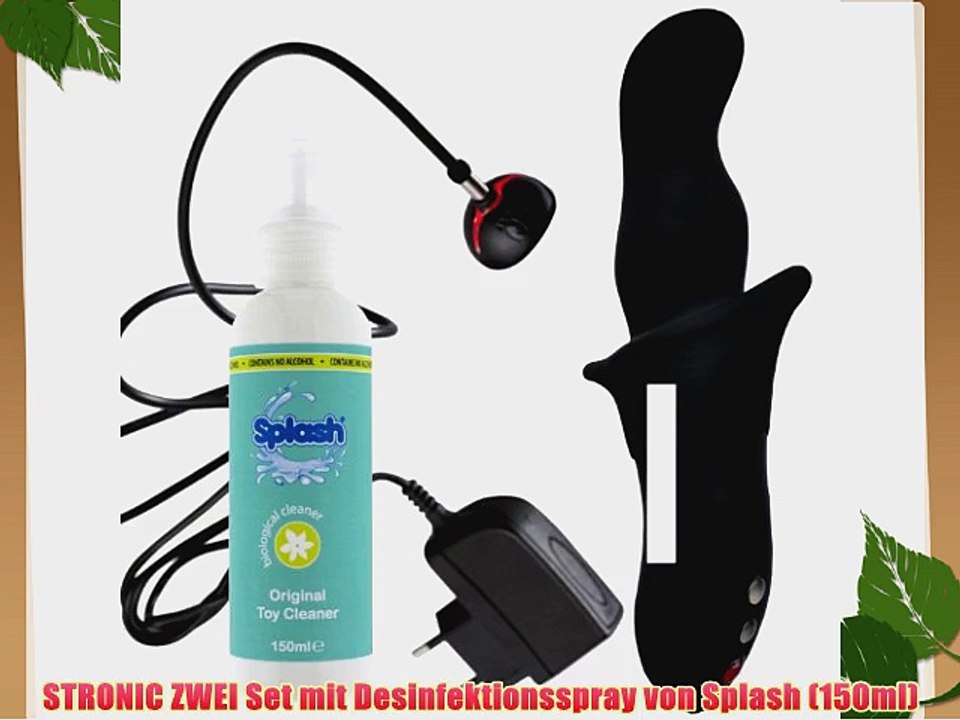 Fun Factory SET - STRONIC ZWEI - Pulsator mit CLICK'N'CHARGE-Technik aus Silikon schwarz -