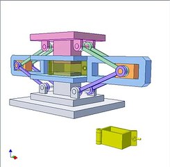 Die for up and down side compression