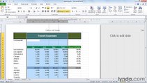 MS Excell Adjusting columns, rows, and text