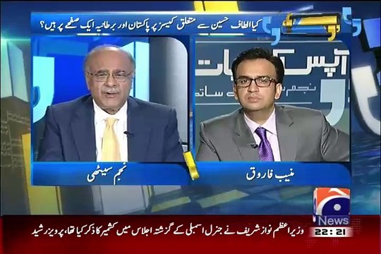 How India Is Pressuring British Agency MI6 Over Altaf Hussain:- Najam Sethi