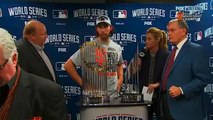 Rikk Wilde Has A Tough Time With His Lines While Presenting The MLB MVP Trophy