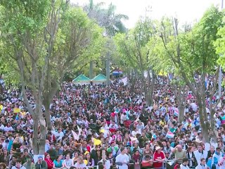 Le pape et un million de fidèles à Caacupé, au Paraguay