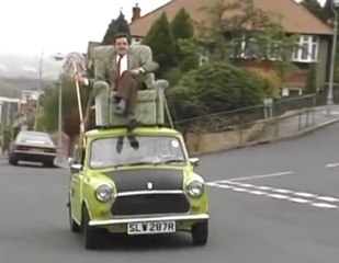Mr. Bean Driving on Roof of a Car | Funny Videos