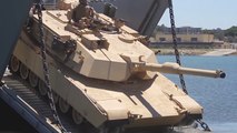 US Marines Tanks Doing Some Diving - Amphibious M1 Abrams