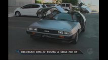 Carro do filme ’De volta para o futuro’ rouba a cena em Brasília