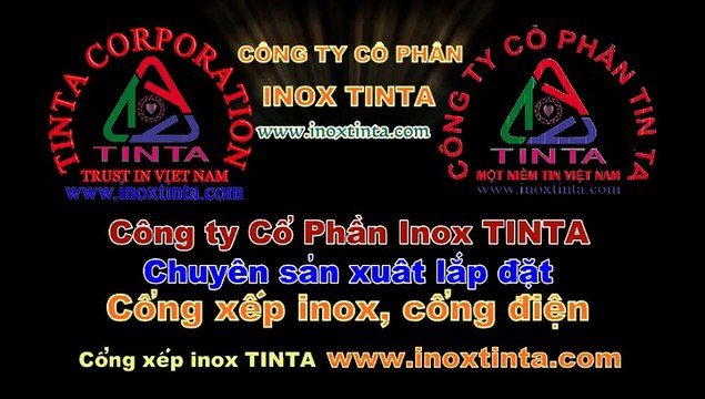 Cổng xếp inox tinta, cổng xếp inox 304, INOX TINTA, cổng xếp inox, cổng xếp, cổng xếp inox chạy điện inox, cong xep inox