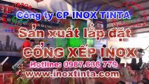 Cổng xếp inox 304, INOX TINTA, mẫu cổng xếp inox 304, cổng xếp điện inox 304, cổng xếp inox 304 chạy điện, Cổng xếp inox