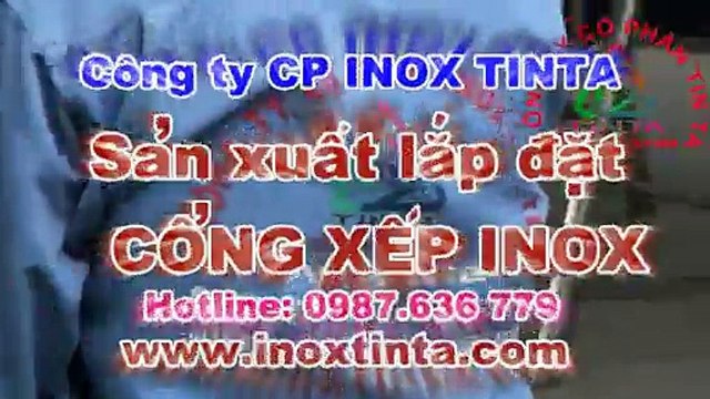 Cổng xếp inox 304, INOX TINTA, mẫu cổng xếp inox 304, cổng xếp điện inox 304, cổng xếp inox 304 chạy điện, Cổng xếp inox