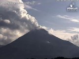 Actividad del Volcán de Colima 8 de Julio de 2015