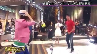 Cristiano Ronaldo plays keepy-uppies on Japanese TV