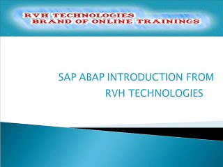SAP ABAP Online Training|video classes by real time experts|low price-cost less