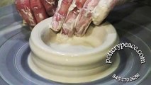 Instructional Pottery Demo small pot step by step basics