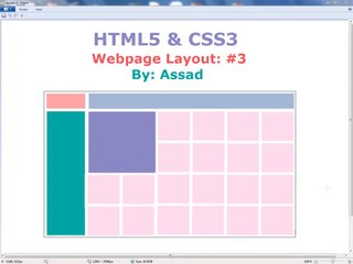 Web Designing (HTML5 & CSS3): Layout #3