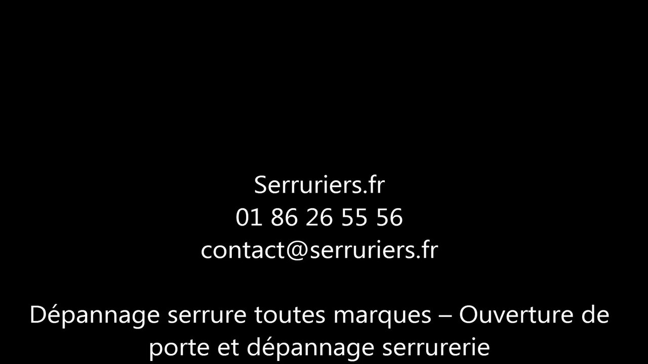 Ouverture de porte et dépannage serrure toute marque - Dépanneur serrurier Paris et île de France