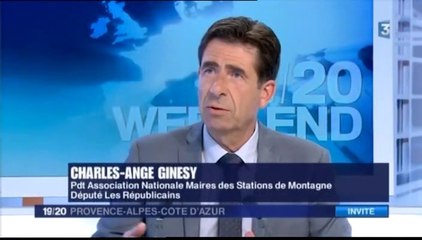 Charles Ange Ginésy invité du 19-20 sur France3