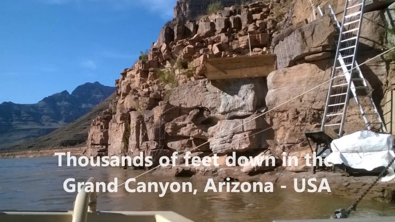 Thousands of feet down in the Grand Canyon, Arizona - USA