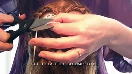 Heart of lace with decorated lace braid Tutorial !!