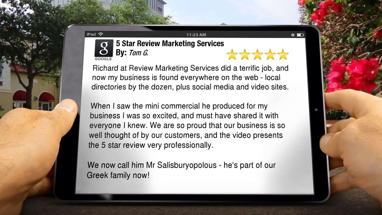 5 Star Review Marketing Services Sydney Exceptional Five Star Review by Tom G