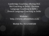UGC Net Coaching in Delhi | French and German Language Coaching in Delhi