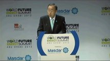 Secretary-General Ban Ki-moon speaks at World Future Energy Summit