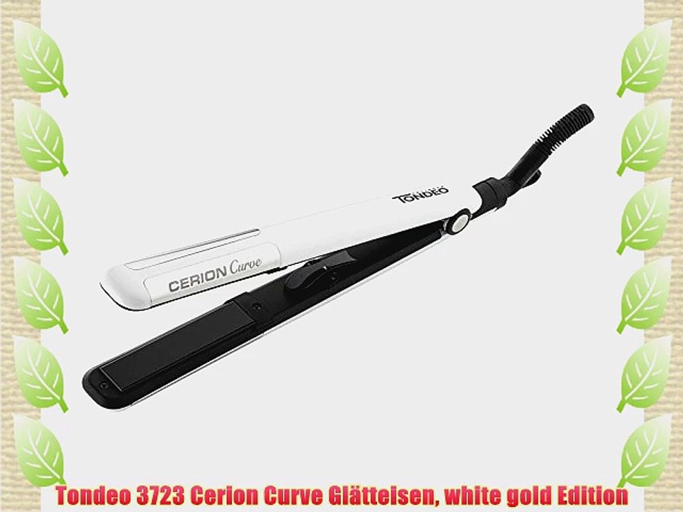Tondeo 3723 Cerion Curve Gl?tteisen white gold Edition