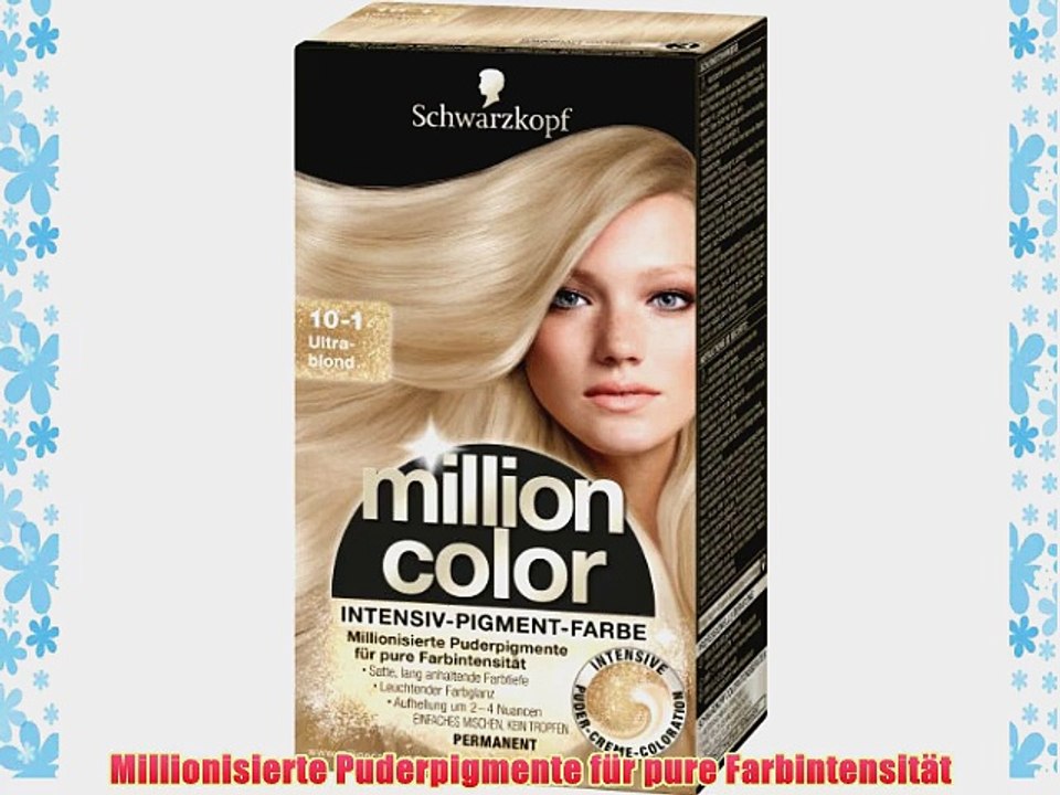 Million Color Intensiv-Pigment-Farbe 10-1 Ultrablond 3er Pack (3 x 1 St?ck)